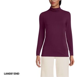 Lands' End lightweight jersey long sleeve turtleneck size medium